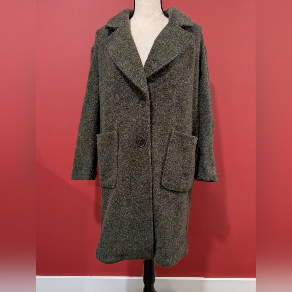 🌹SOLD🌹 Olive Pea Coat